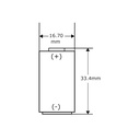 Pila Batería Allen Bradley Bulletin 1756-BA2 3V 1200mAh Conector Negro.