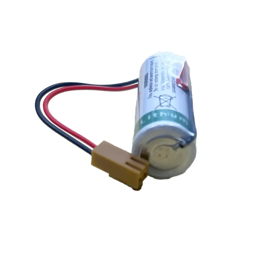Pila Batería Saft 17500 LS17500 3.6V 3600mAh Conector Marrón Grande