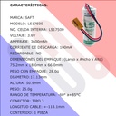 Pila Batería Saft 17500 LS17500 3.6V 3600mAh Conector Marrón Grande