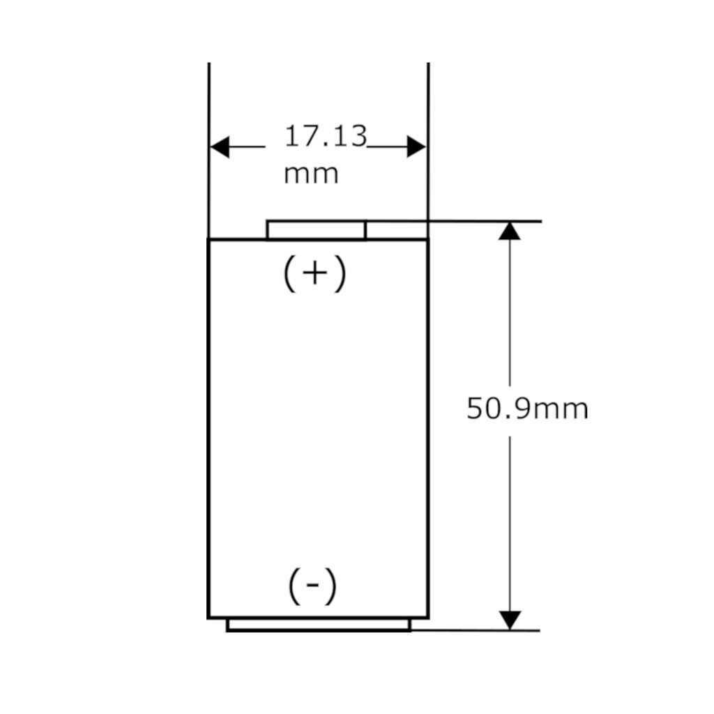 Pila Batería Saft 17500 LS17500 3.6V 3600mAh Conector Marrón Grande