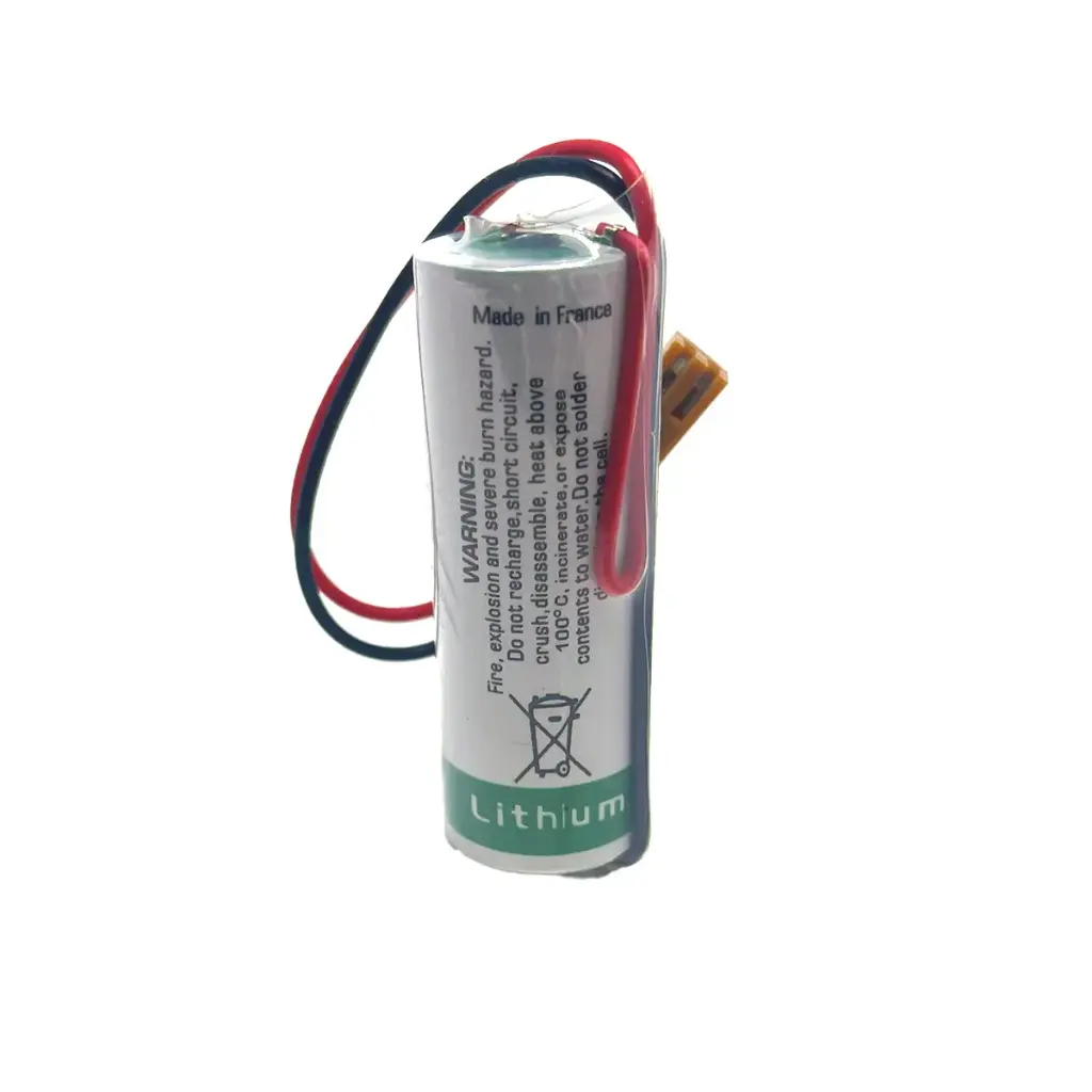 Pila Batería Saft 17500 LS17500 3.6V 3600mAh Conector Marrón Grande