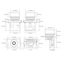 Botón Pulsador Push Button ZB2-BE102C NC  240V 10A Rojo