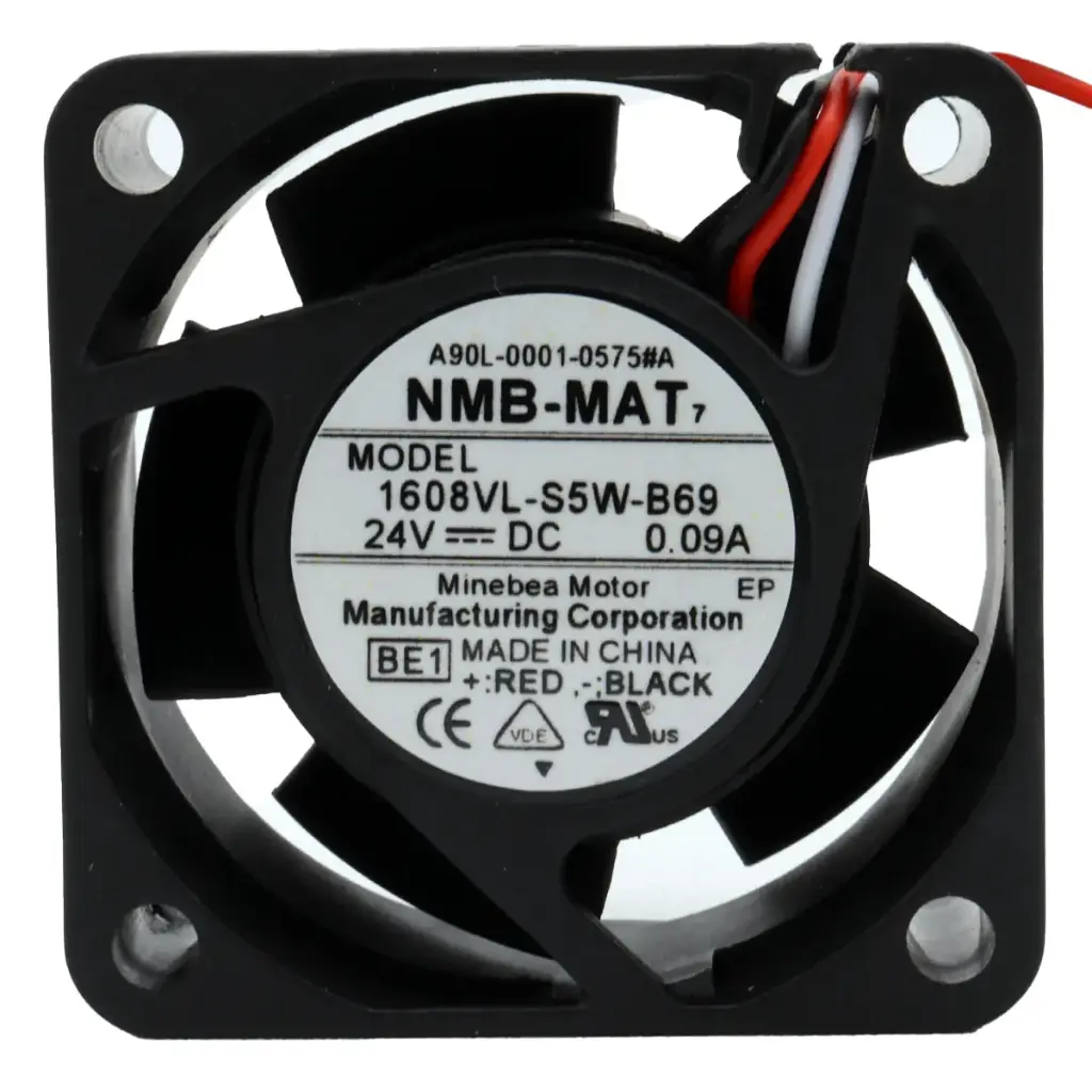 Ventilador NMB-MAT 1608VL-S5W-B69 A90L-0001-0575#A 24V DC 0.09A 40mm x 40mm x 10mm