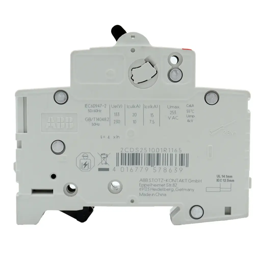 Interruptor Termomagnético Automático ABB S201-B16 230V / 400V 16A