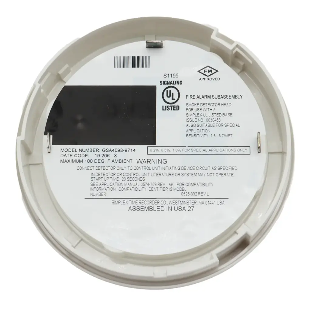 Detector de Humo GSA4098-9714 Sensor Fotoeléctrico Direccionable