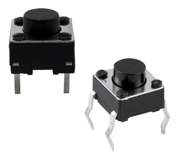 Botón Pulsador Push Button De Presión Toque 4 Pines NA
