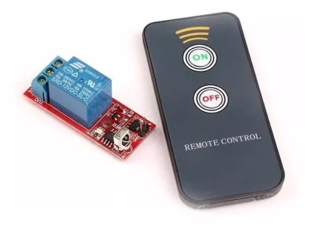 Módulo Relevador Infrarrojo Con Control Remoto 12V 8m