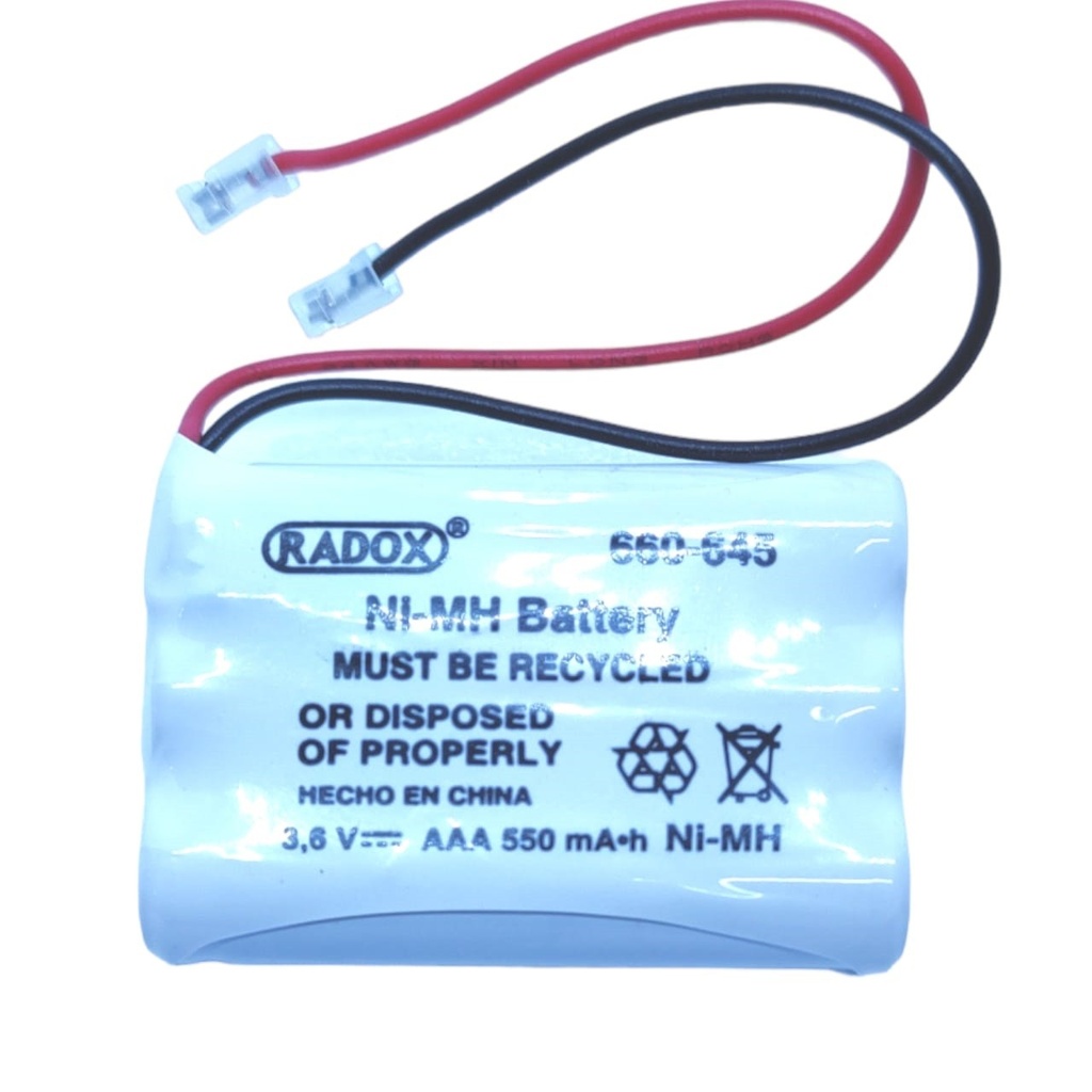 Pila Batería Ni-Mh 3.6V 550mAh 3 x AAA Recargable Para Teléfono Inalámbrico