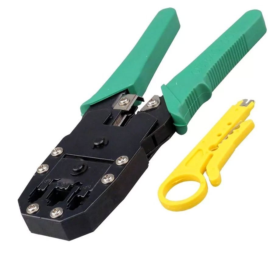 Pinza Ponchadora Conector RJ12 RJ45 Cable UTP 4, 6 Y 8 Hilos Telefónico Ethernet