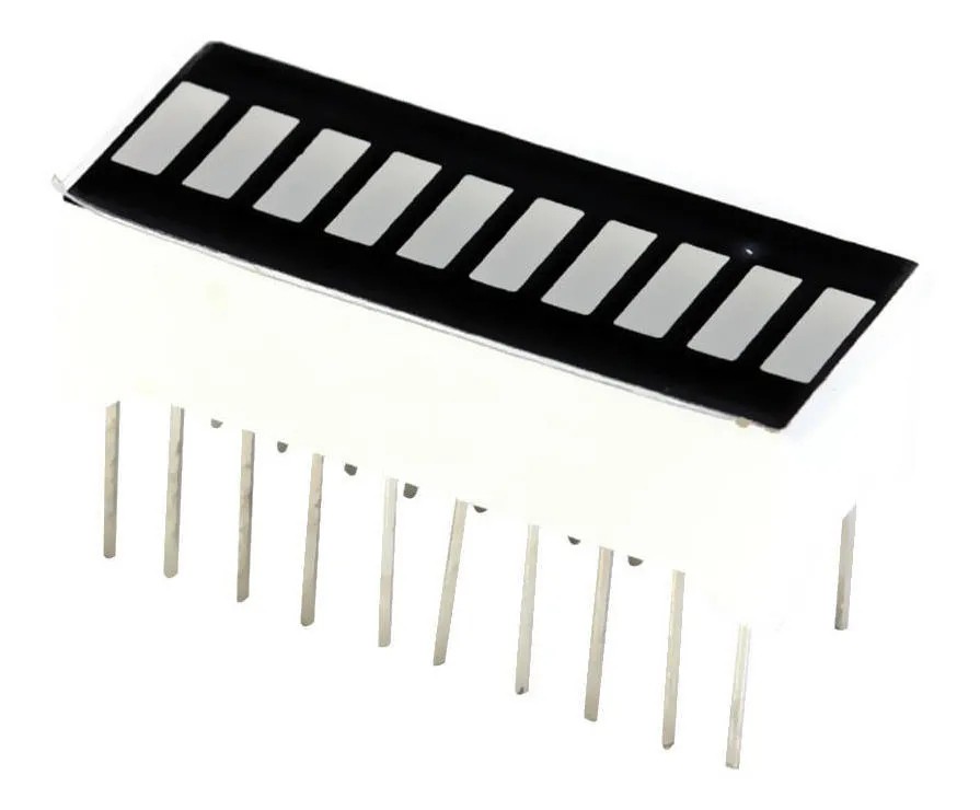 Display Barra Tira LED Rojo 10 Segmentos Arduino PIC
