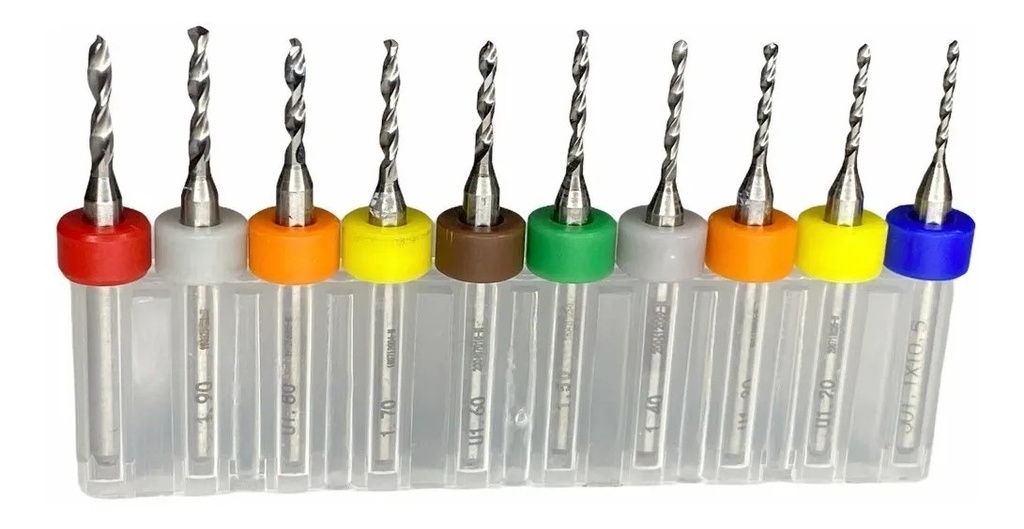 Juego de Brocas de Carburo 1.1mm - 2.0mm