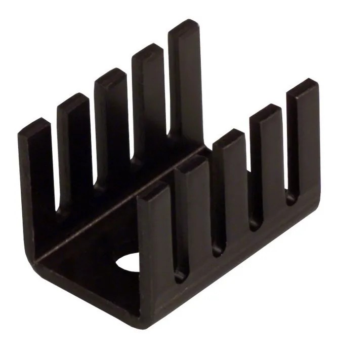 Disipador Térmico De Calor De Aluminio 19x15x10 mm Para Empaquetamiento Transistor TO-220