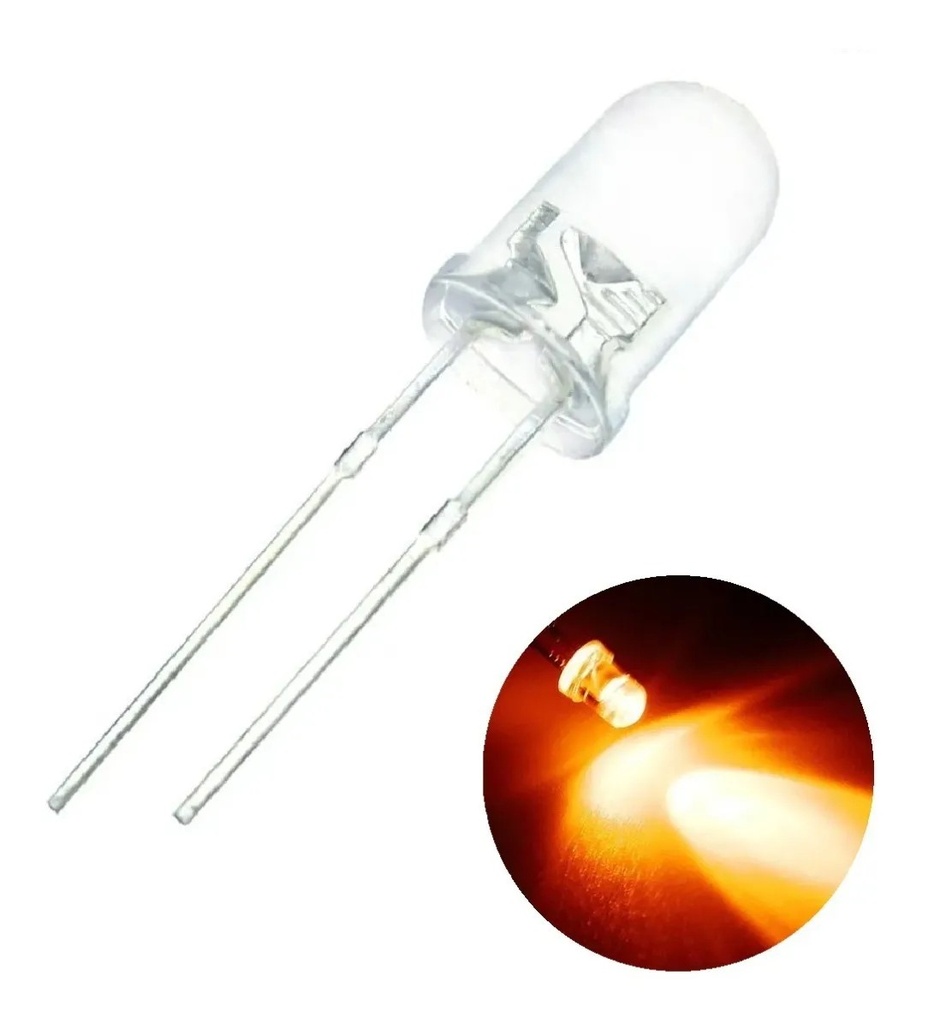 LED Amarillo Ultrabrillante 5mm