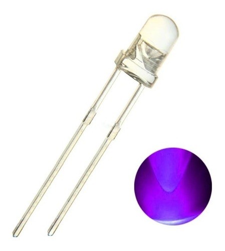 LED Morado Purpura UV Ultrabrillante 5mm