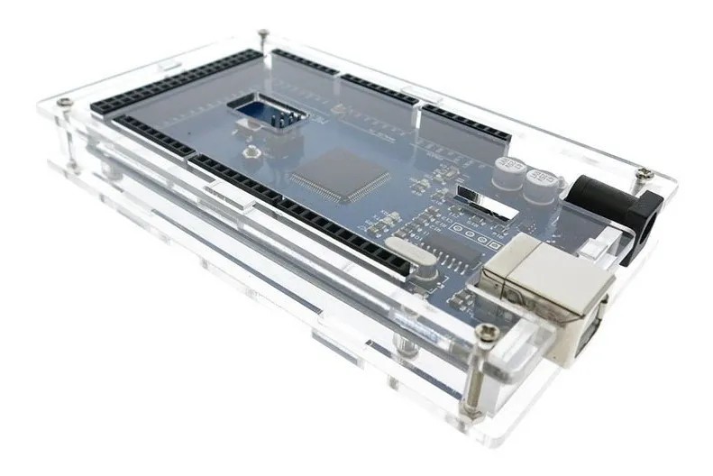 Caja Carcasa Case De Acrílico Transparente Arduino Mega 2560 R3