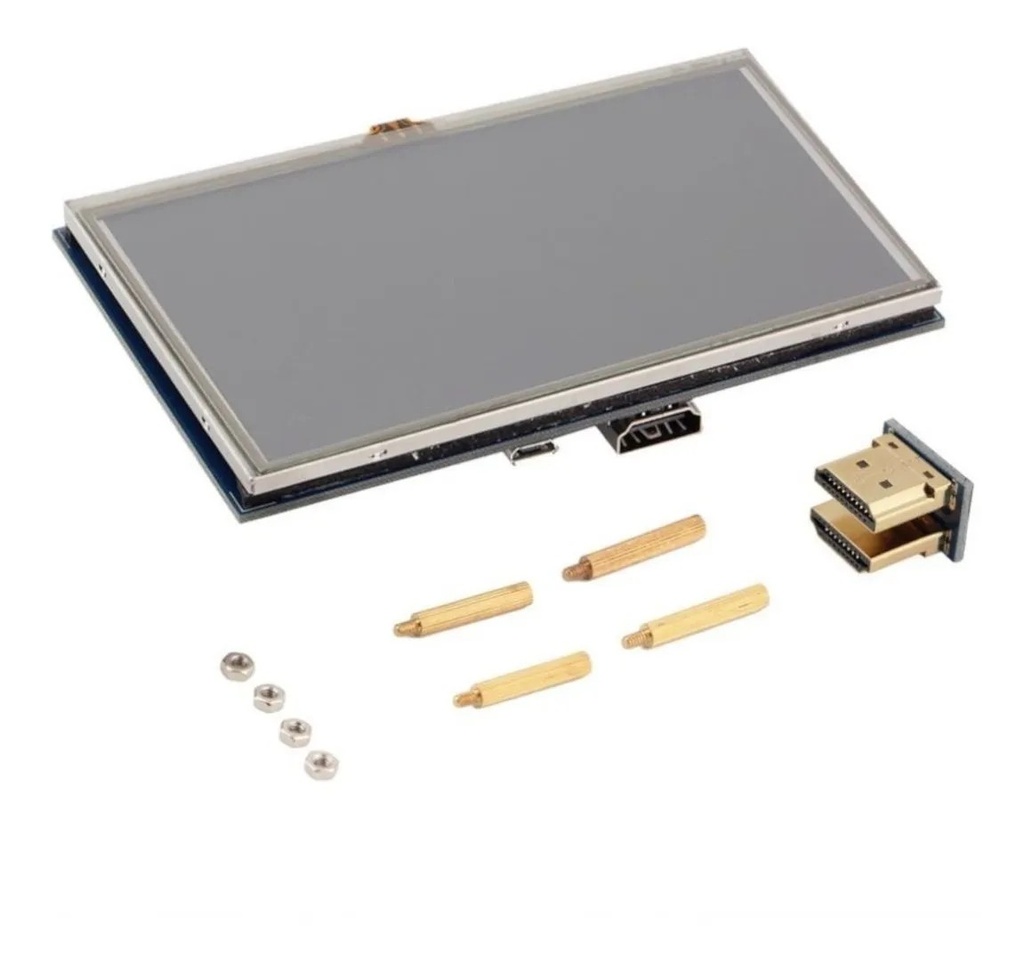 Pantalla LCD HDMI Touch TFT 800px x 480px De 5" Para Raspberry PI