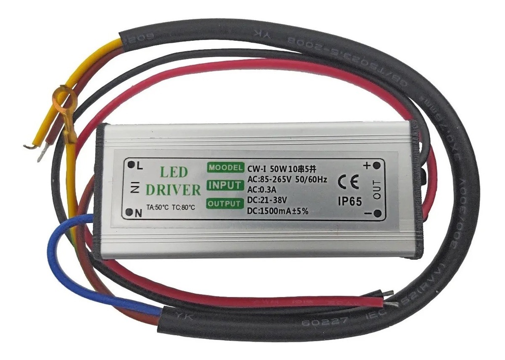 Driver Alimentación Para Luz Led 50w