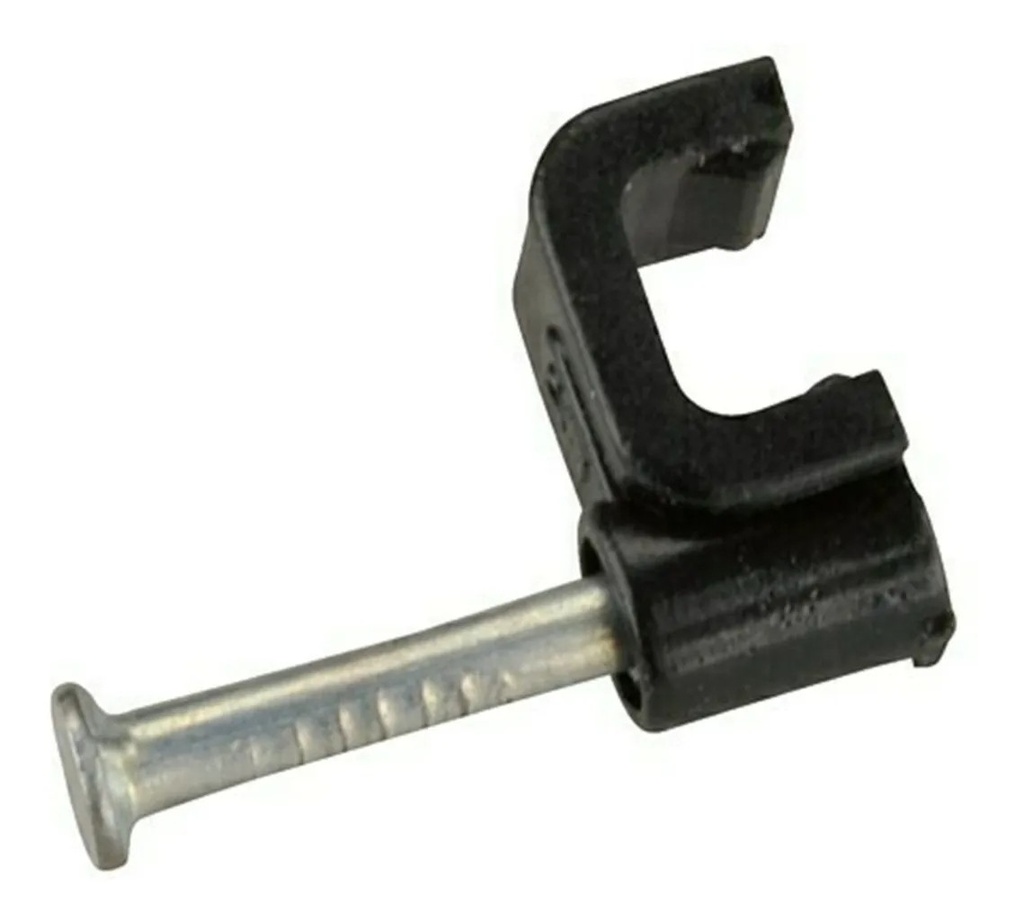 Grapa Para Cable Telefónico RG6 Coaxial Negro