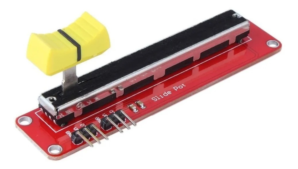 Potenciómetro Lineal Deslizable 2 Canales Y 10K Arduino, PIC