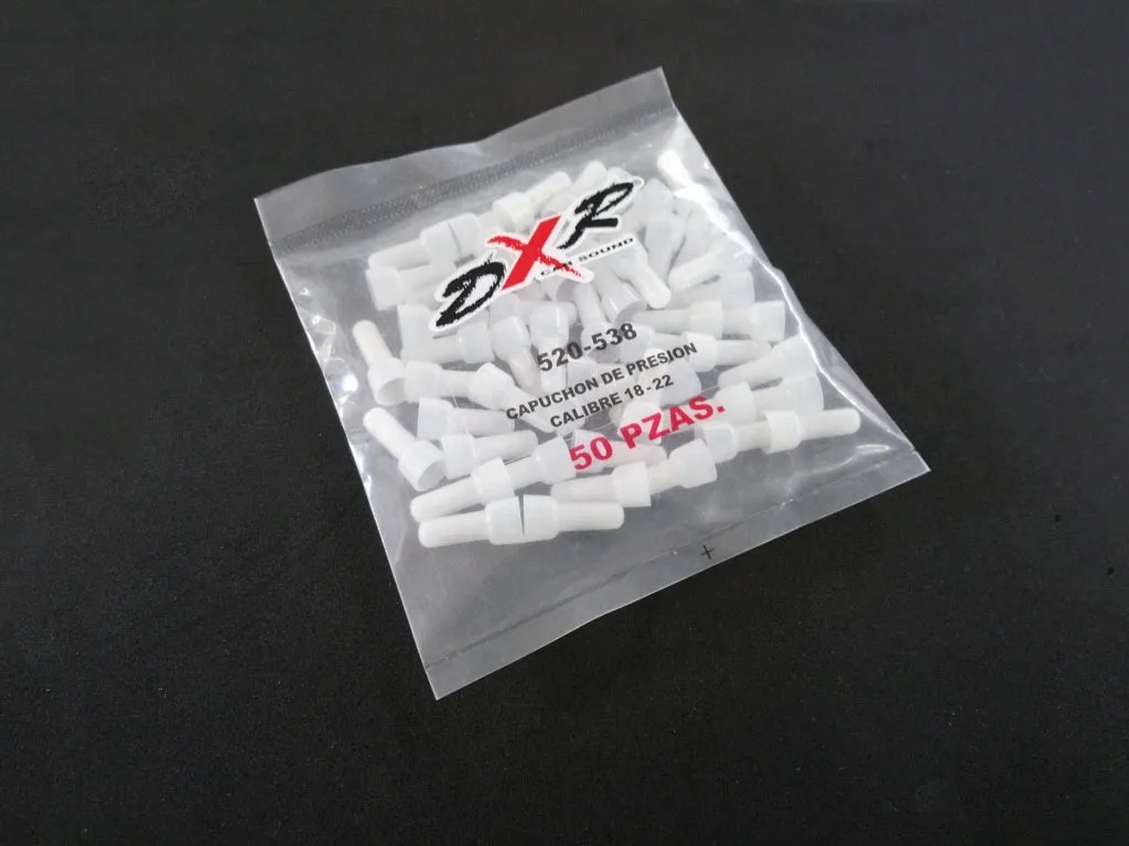 Capuchón De Presión Para Empalme Final 18 - 22 AWG 50 Unidades