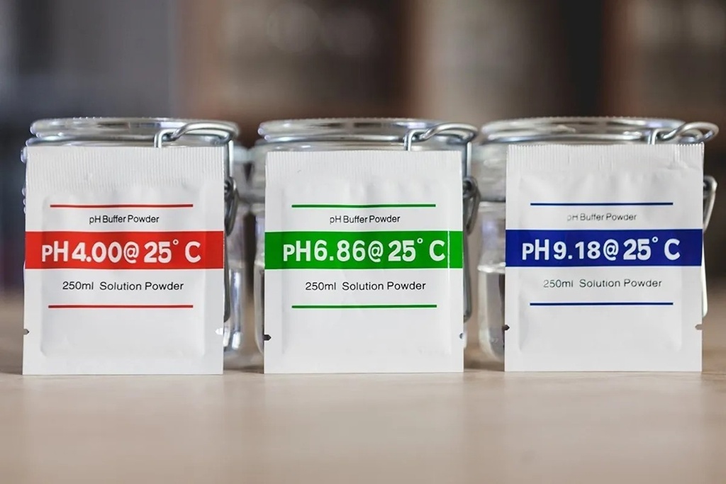 Ph Buffer Solución Calibrado 4.00 Ácido, 6.85 Neutro Y 9.18 Alcalino