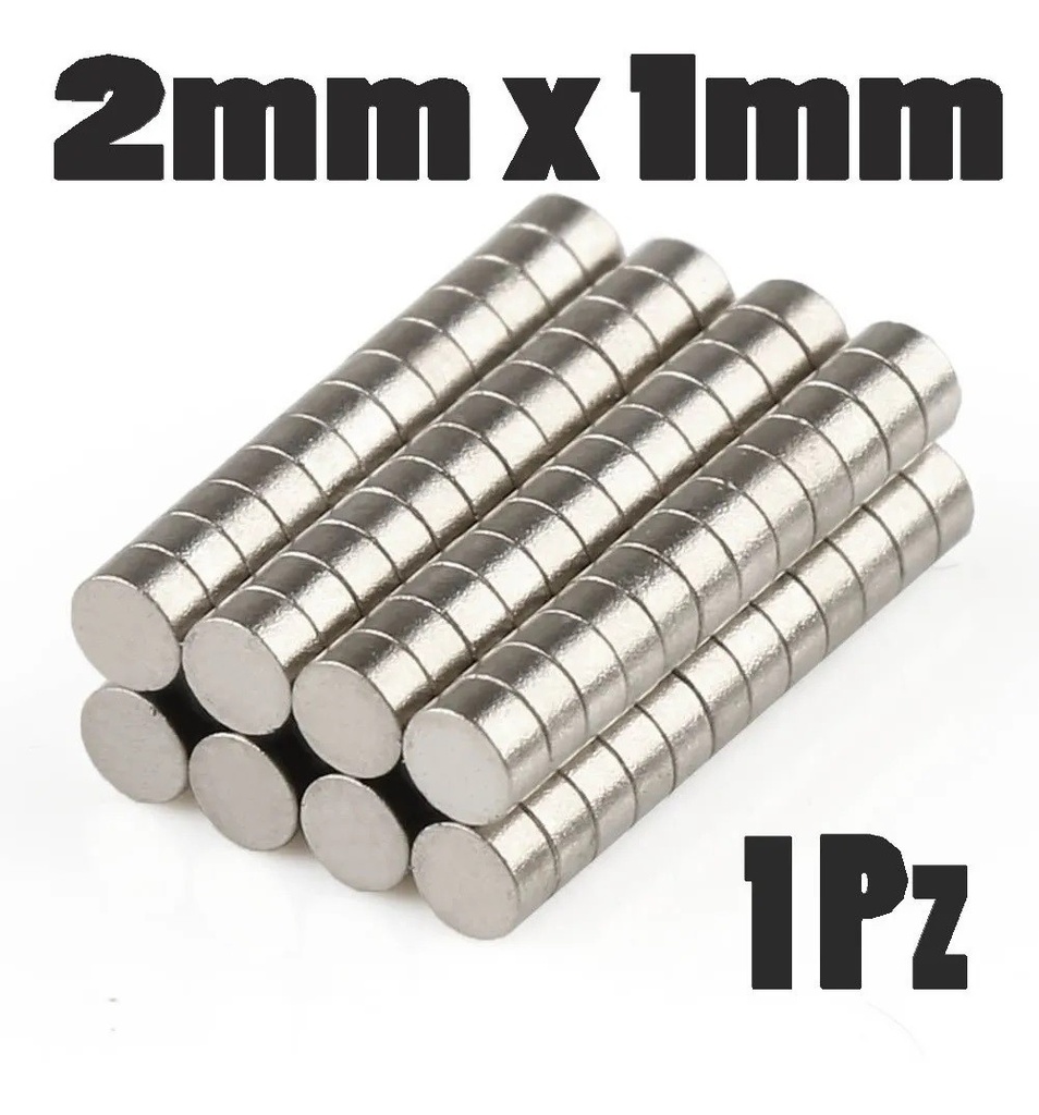 Imán Neodimio 2mm X 1mm Potente Broche N35