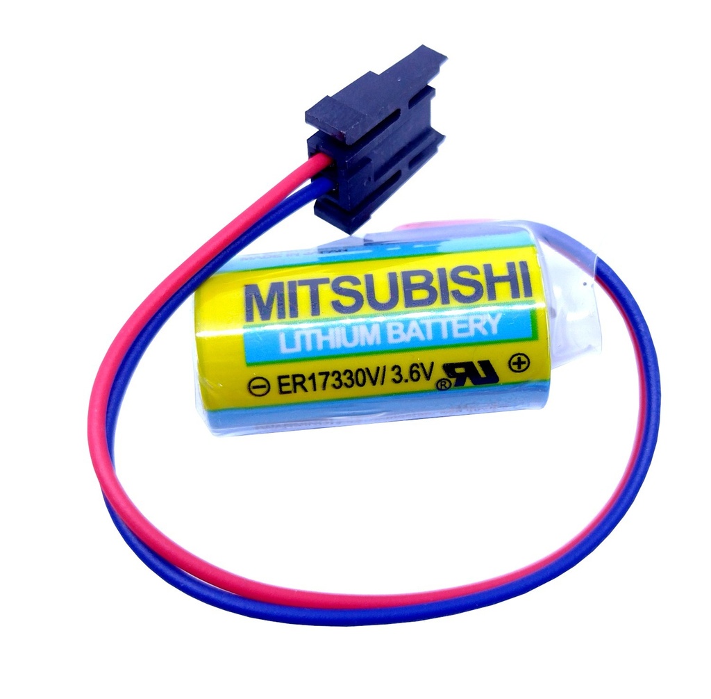 Pila Batería Mitsubishi Lithium A6BAT ER17330V 3.6V 2000mAh Conector Negro W