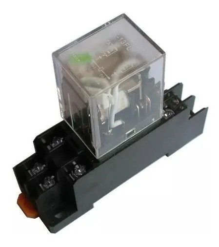 Socket Ptf08a Con Relevador 8 Pines Jqx 13fl (ly2) Bobina 24Vdc