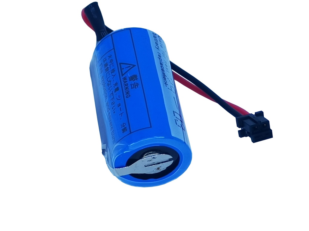 Pila Batería MITSUBISHI GT15-BAT 17335 CR17335SE-R/ 3V Conector Negro Pequeño Para PLC