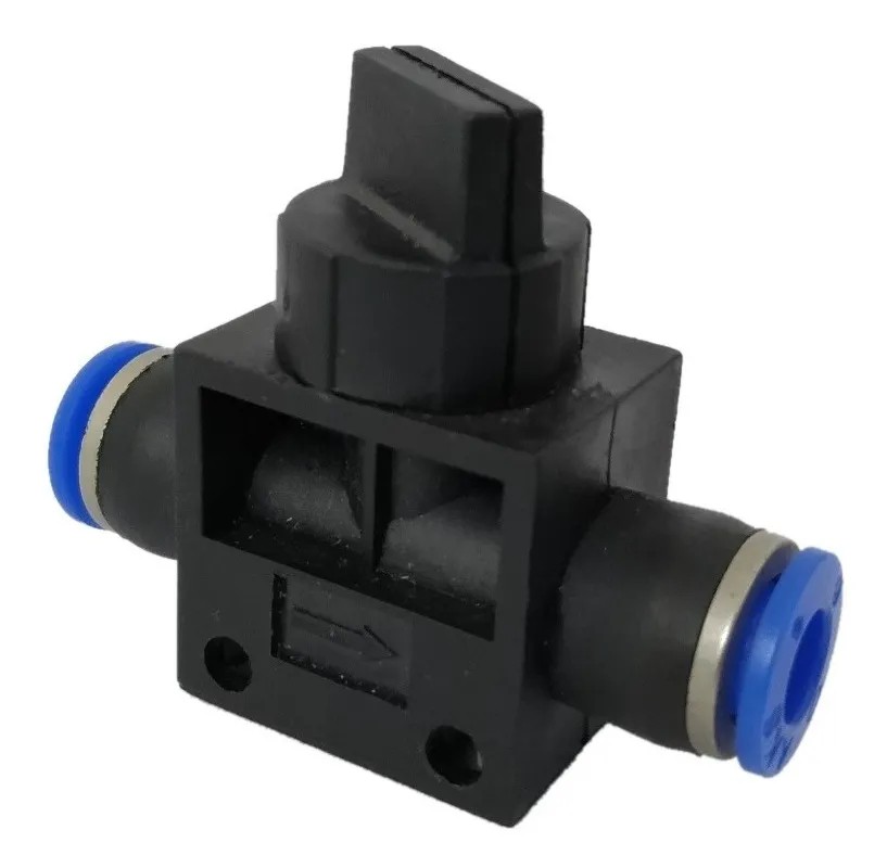 Válvula Neumática de Cierre 6mm conexión Rápida Modelo HVFF06