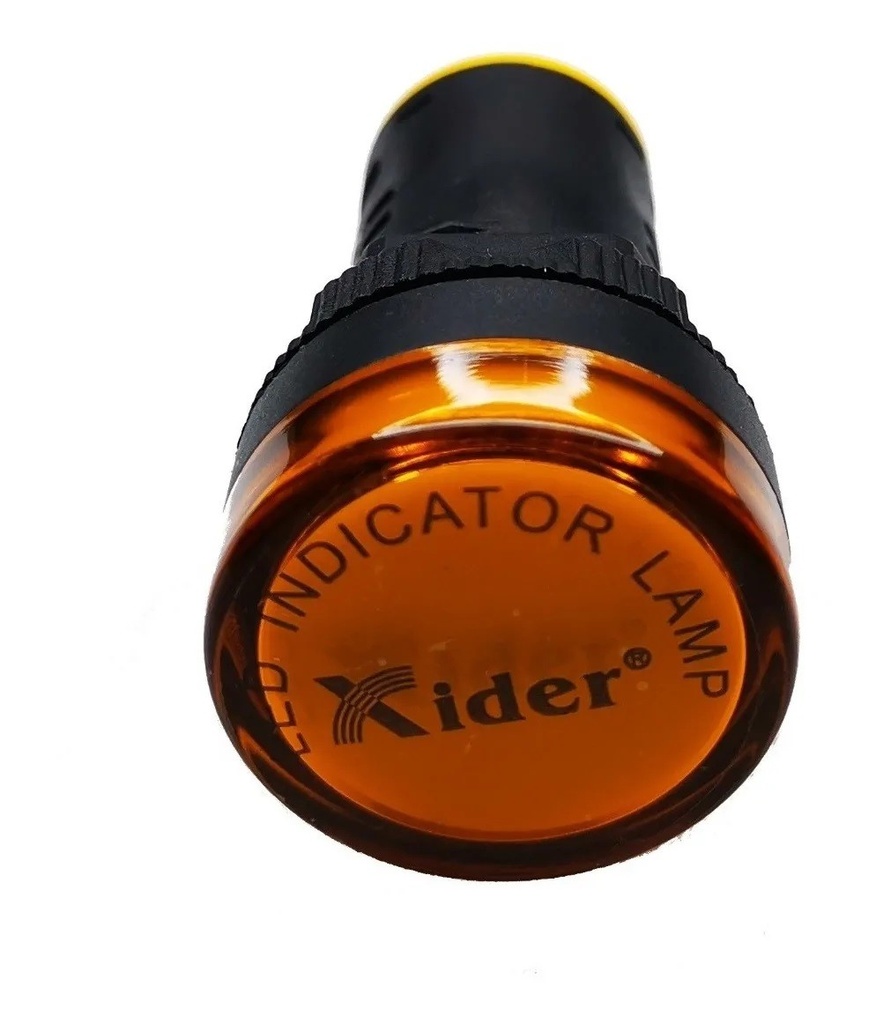 Lampara Indicadora Luz Piloto 24V DC/AC AMARILLO Empotrable 22mm