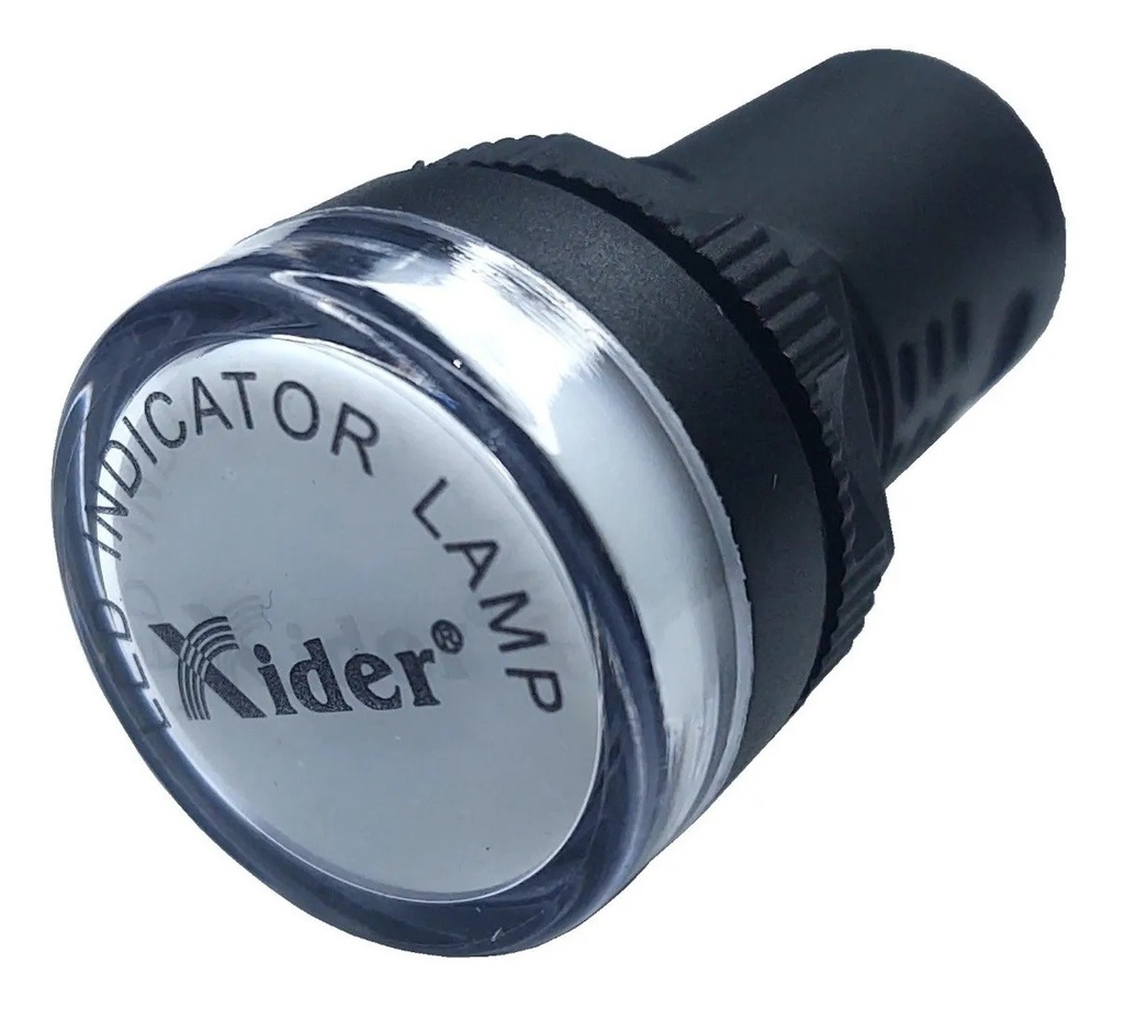 Lampara Indicadora Luz Piloto 110V AC BLANCA Empotrable 22mm