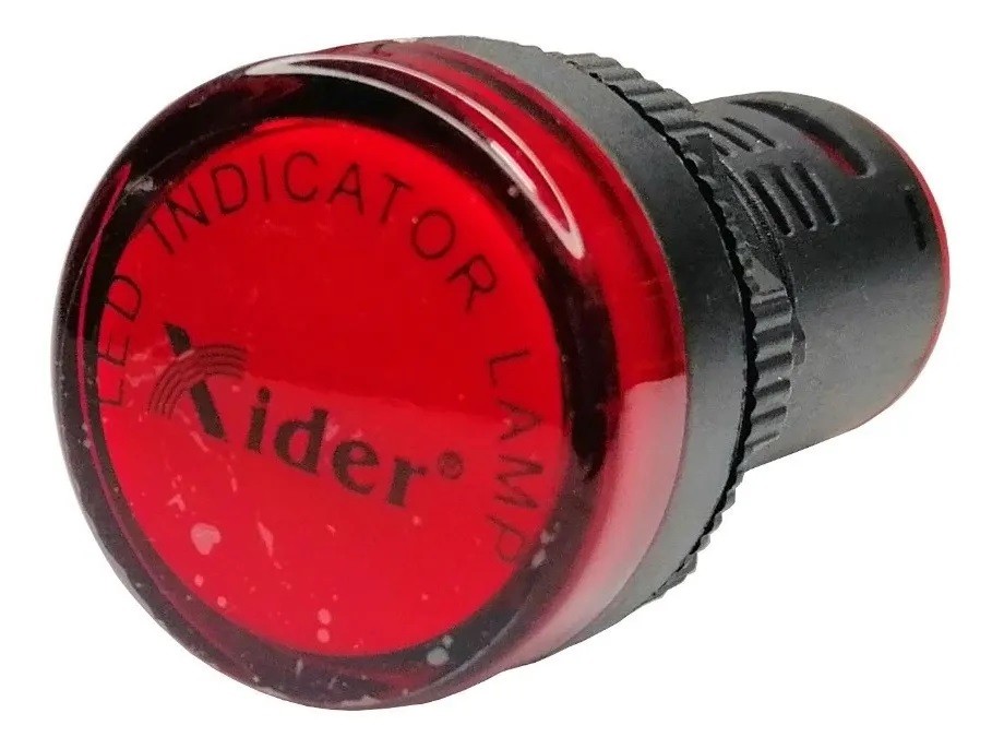 Lampara Indicadora Luz Piloto 110V AC ROJO Empotrable 22mm