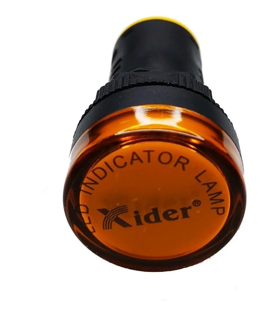 Lampara Indicadora Luz Piloto 220V AC AMARILLO Empotrable 22mm