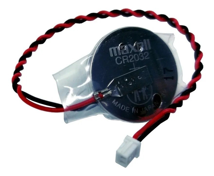 Pila Batería Maxell 2032 CR2032 3V 220mAh Conector Blanco Micro