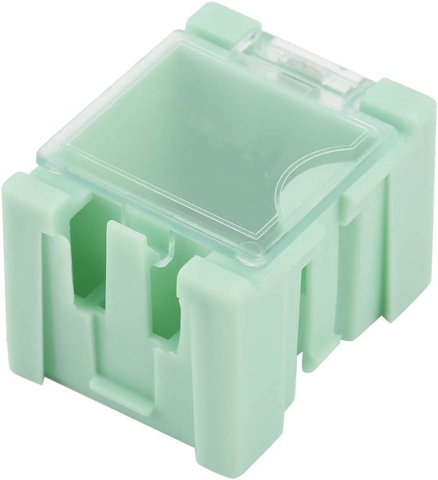 Caja Plástica Organizadora para componentes SMD SMT Verde