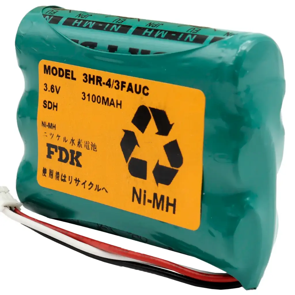 Pila Batería FDK FUJI 3HR-4/3FAUC 3.6V 3100mAh Conector Blanco Mediano 3 Pines