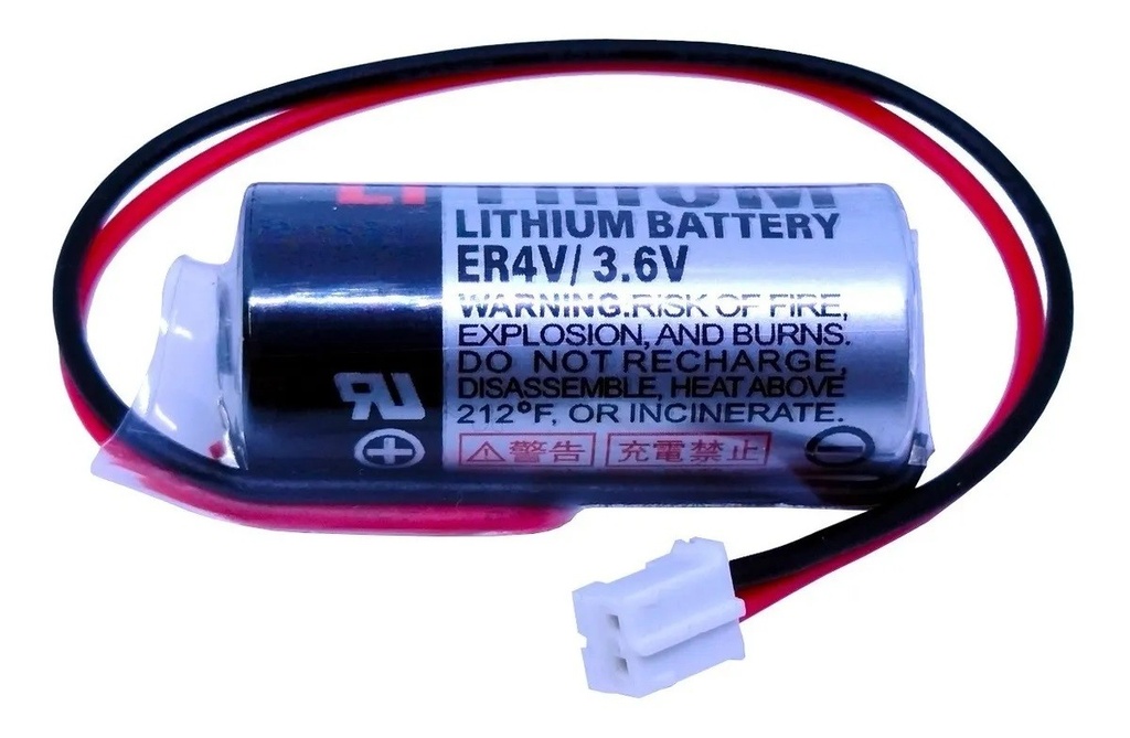 Pila Batería Toshiba ER4V 3.6V 1200mAh Conector Blanco Pequeño Reemplazo De B9900BR