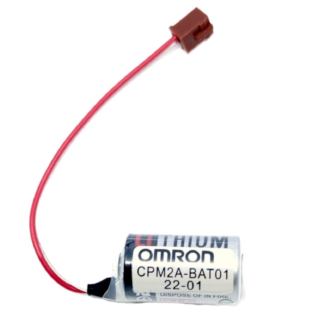 Pila Batería Toshiba OMRON CPM2A-BAT01 Conector Marrón Chico.