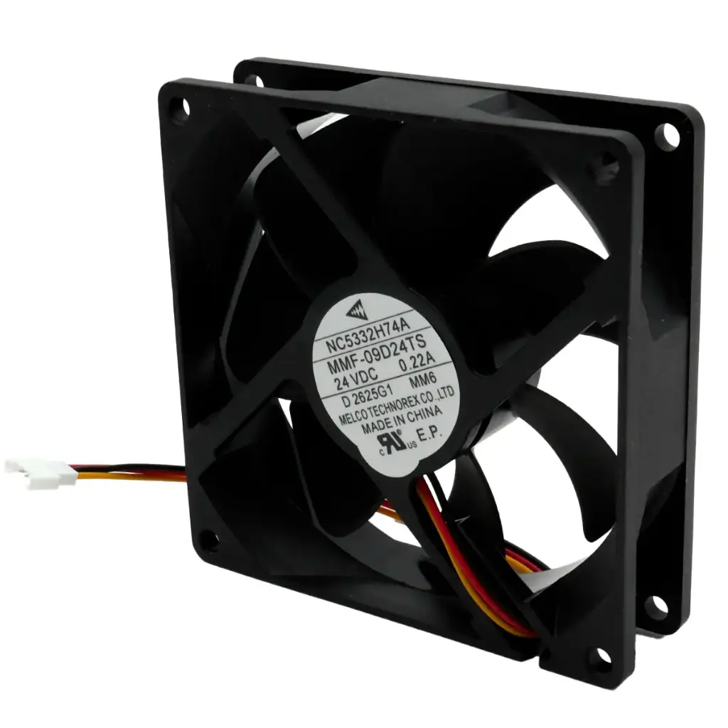 Ventilador MELCO TECHNOREX NC5332H74A MMF-09D24TS 24V 0.22A 92 mm x 92 mm x 25mm 3 Pines