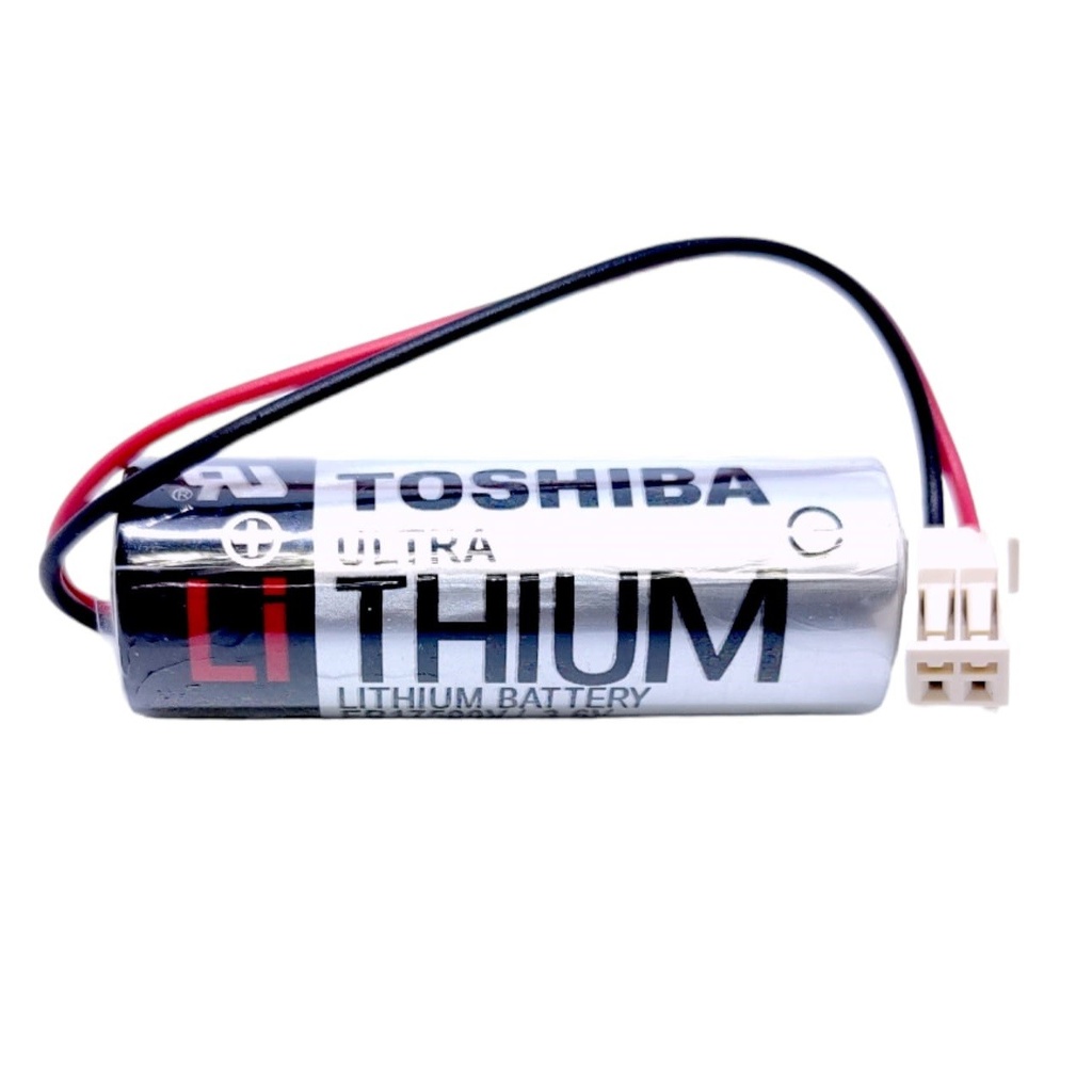 Pila Batería Toshiba 17500 ER17500V 3.6V 2700mAh Conector Blanco