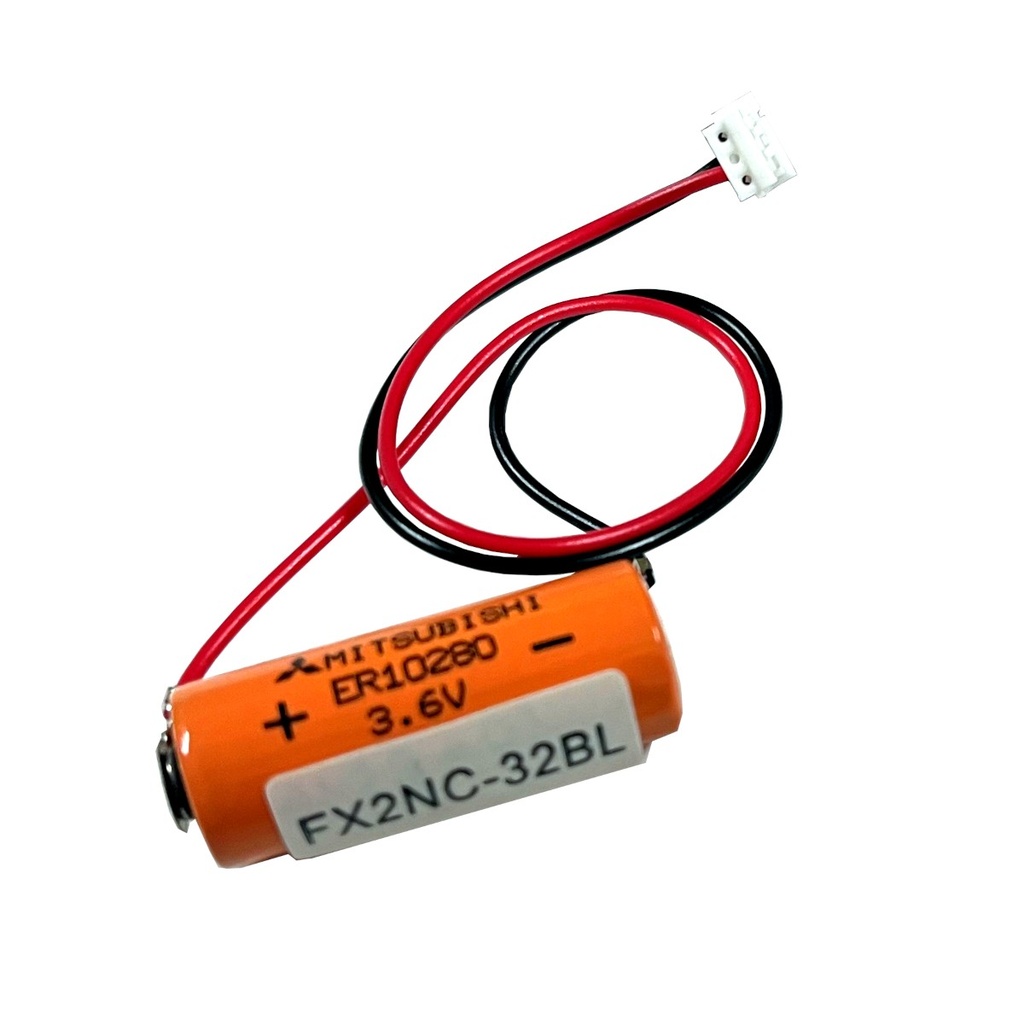 Pila Batería Mitsubishi FX2NC-32BL Er10/28 3.6v Conector Blanco 2 Pines