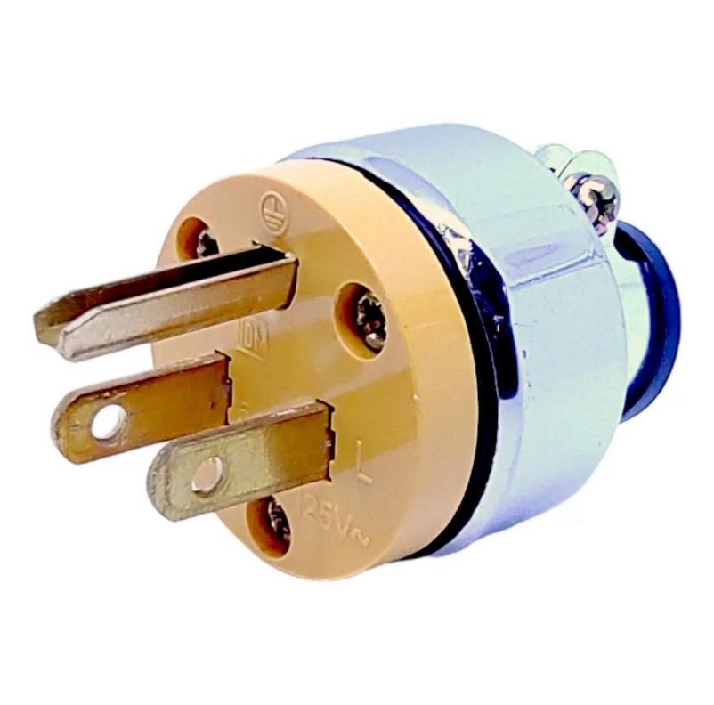 Clavija Industrial Metálica C/A Aterrizado