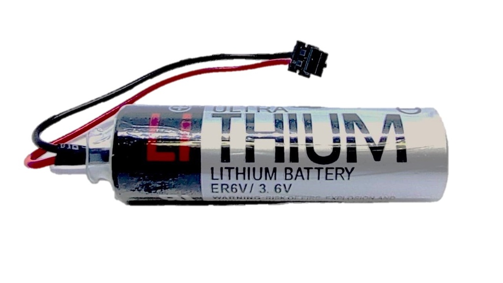 Pila Batería Toshiba ER6V 3.6V 2600mAh Conector Negro Pequeño