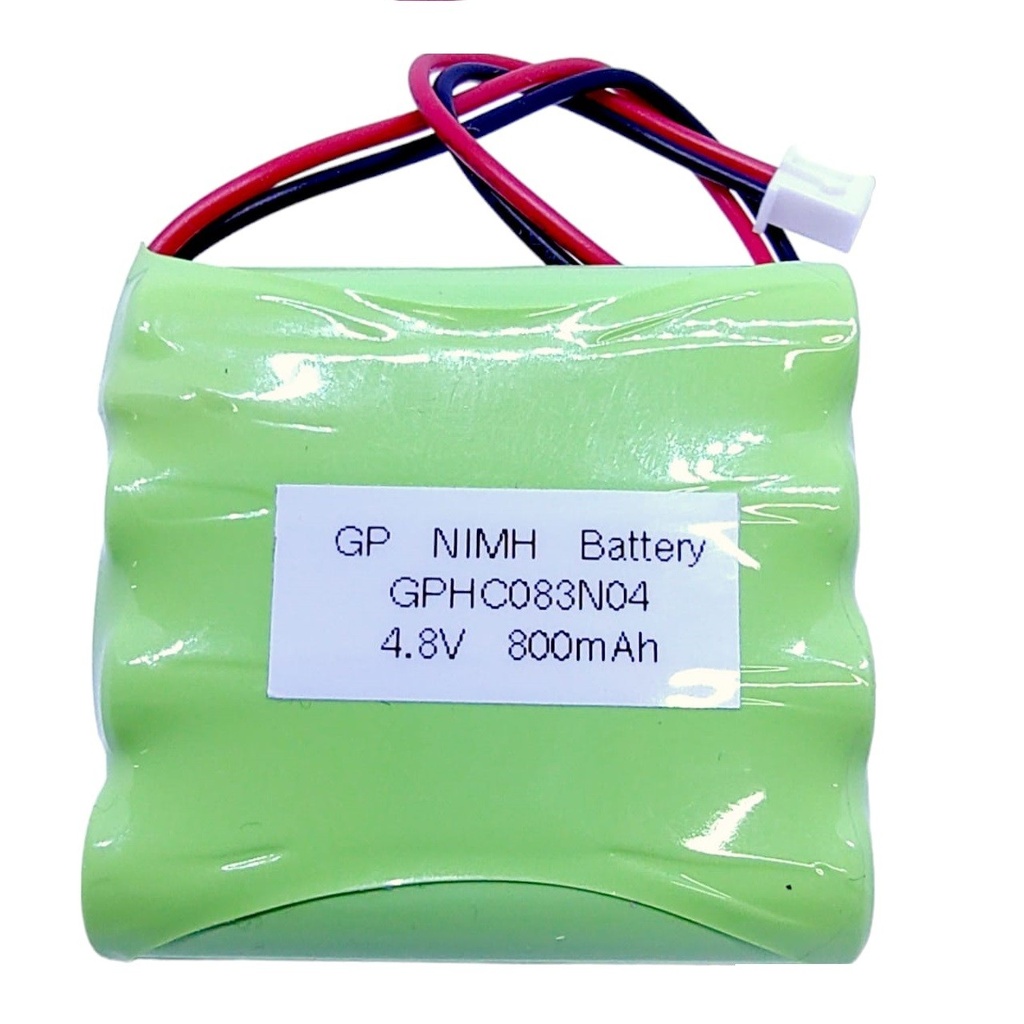 Pila Batería Recargable GPHC083N04 4.8V 800mAh Conector Blanco