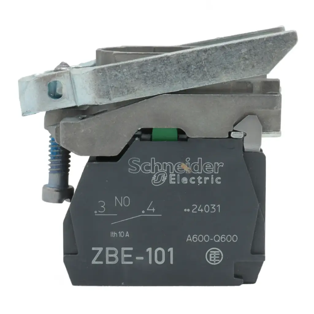 Bloque Luz Cuerpo/Collar Schneider Electric ZB4BW065 Para Bombilla BA9s 250V 1 NO + 1 NC Fijación Metal Azul