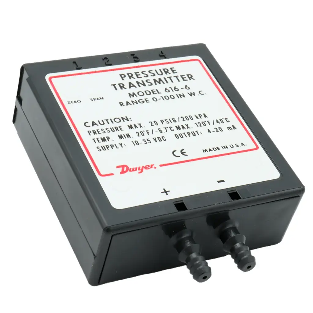 Transmisor De Presión Diferencial Dwyer 616-6 Para Gases 