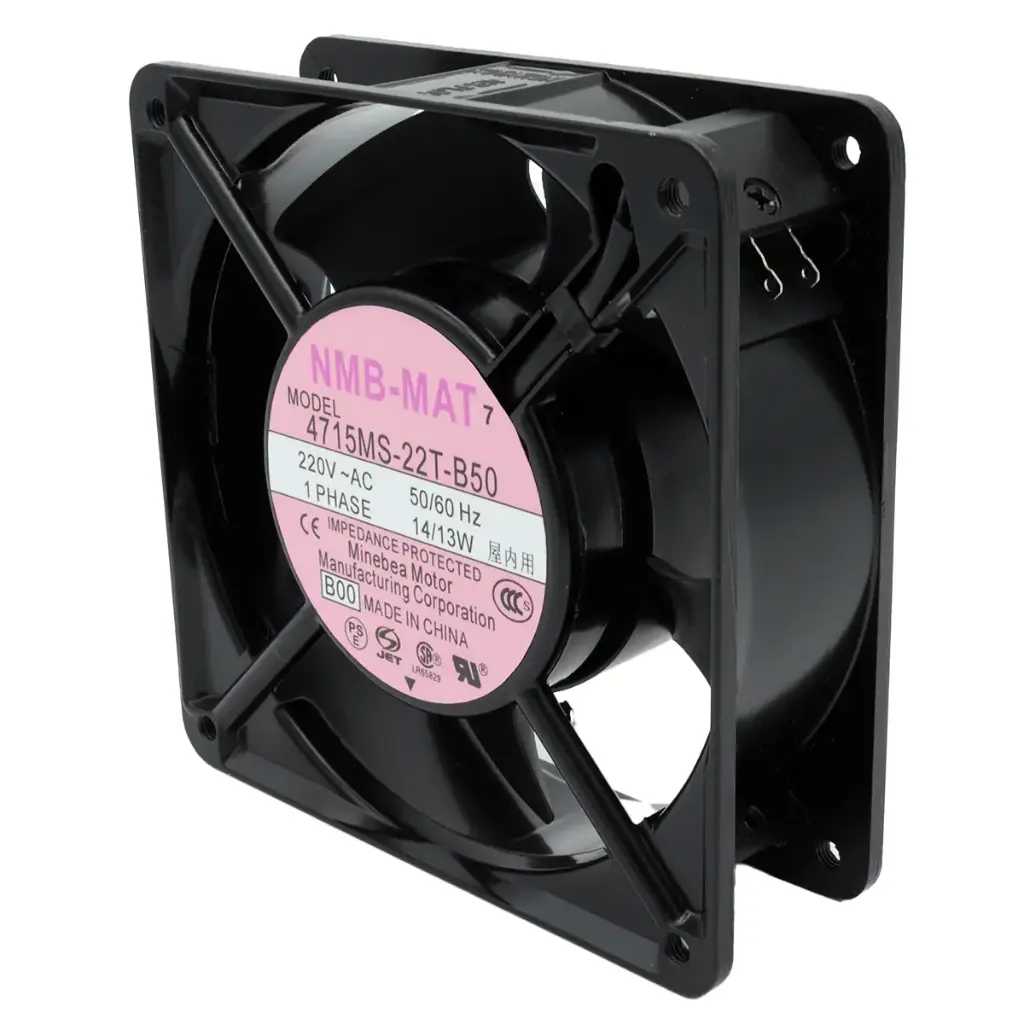 Ventilador NMB-MAT 4715MS-22T-B50 B00 4715MS22TB50 220V AC 14W / 13W 120mm x 120mm x 39mm Con Pines