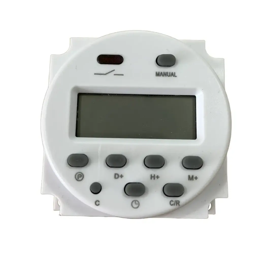 Timer Relay CN101A Temporizador Digital Acuario Incubadora Blanco 12V