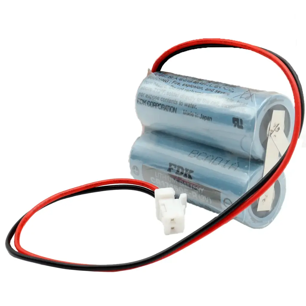 Pila Batería FDK 17450 CR17450E-R 3V 4800mAh Conector Blanco 2 Pines